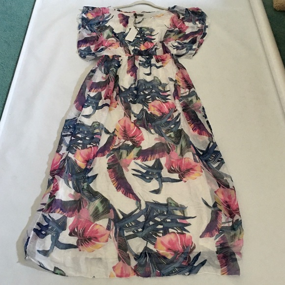 NWT- PIAZZA DEL TEMPIO WATERCOLOR FLORAL DRESS - Picture 2 of 9